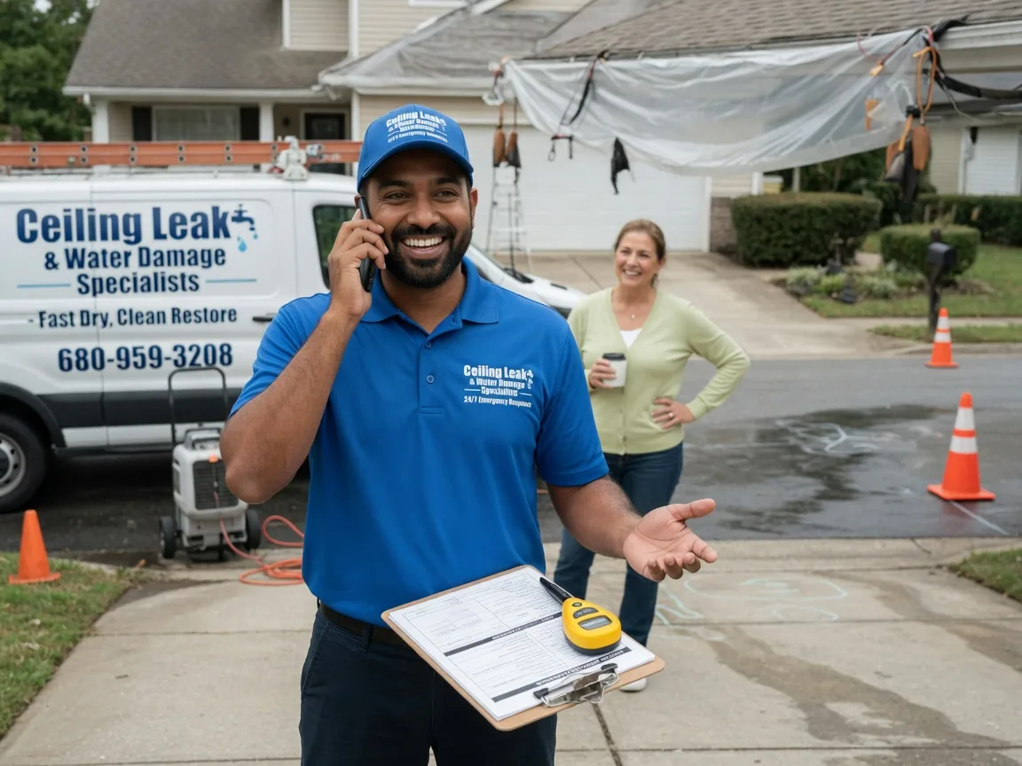Ceiling Leak Cleanup Waukesha, WI FAQs
